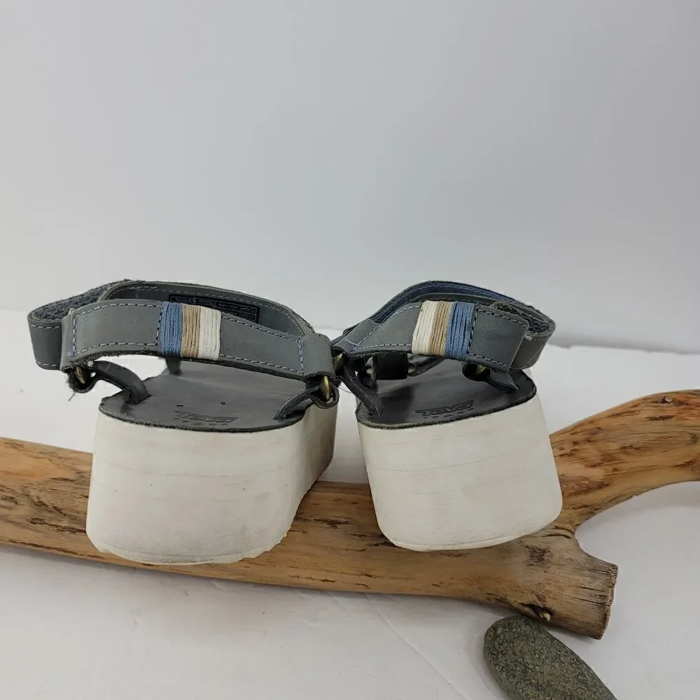 Teva universal leather flatform sandals